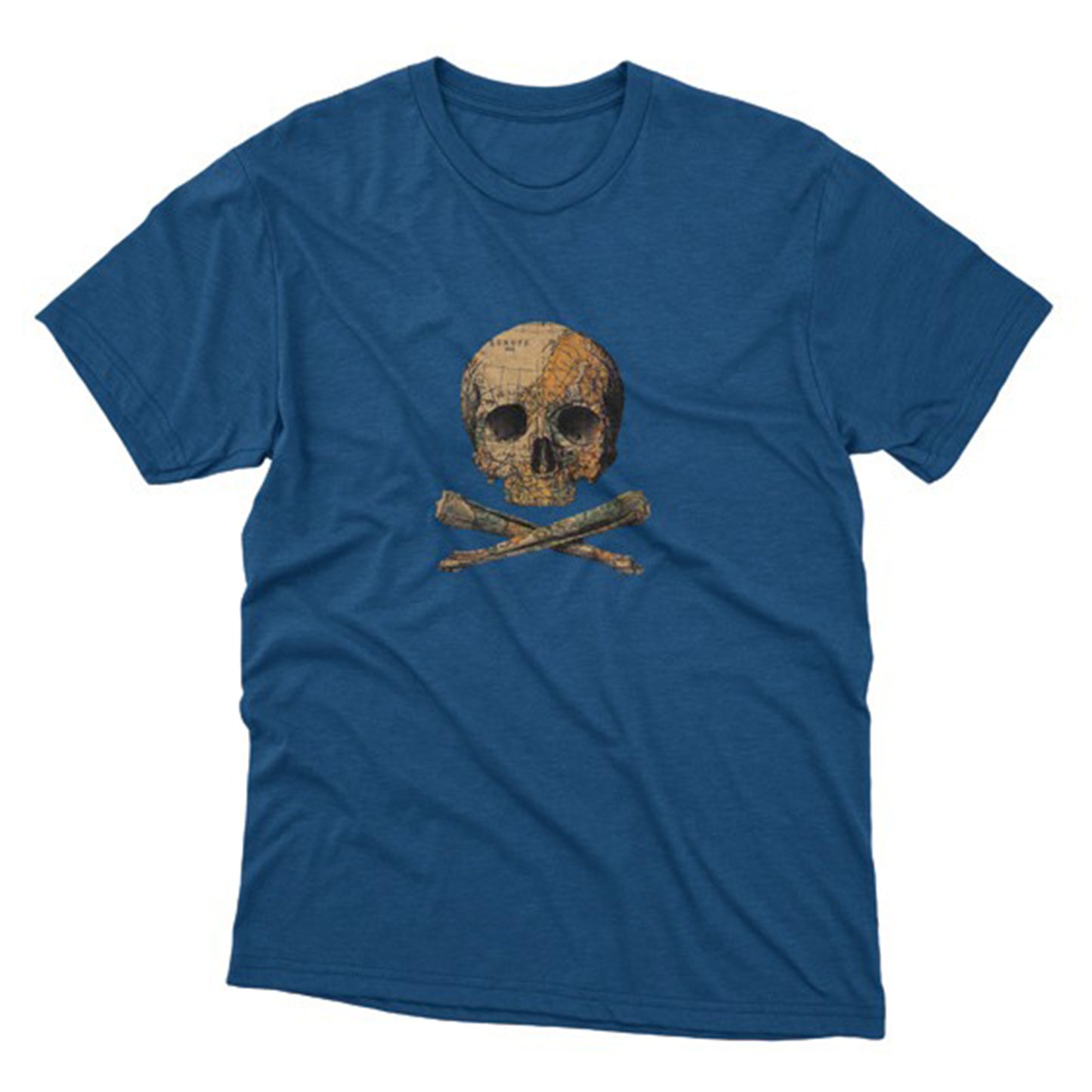 Kuru Kafa Baskılı T-Shirt / Skull 134