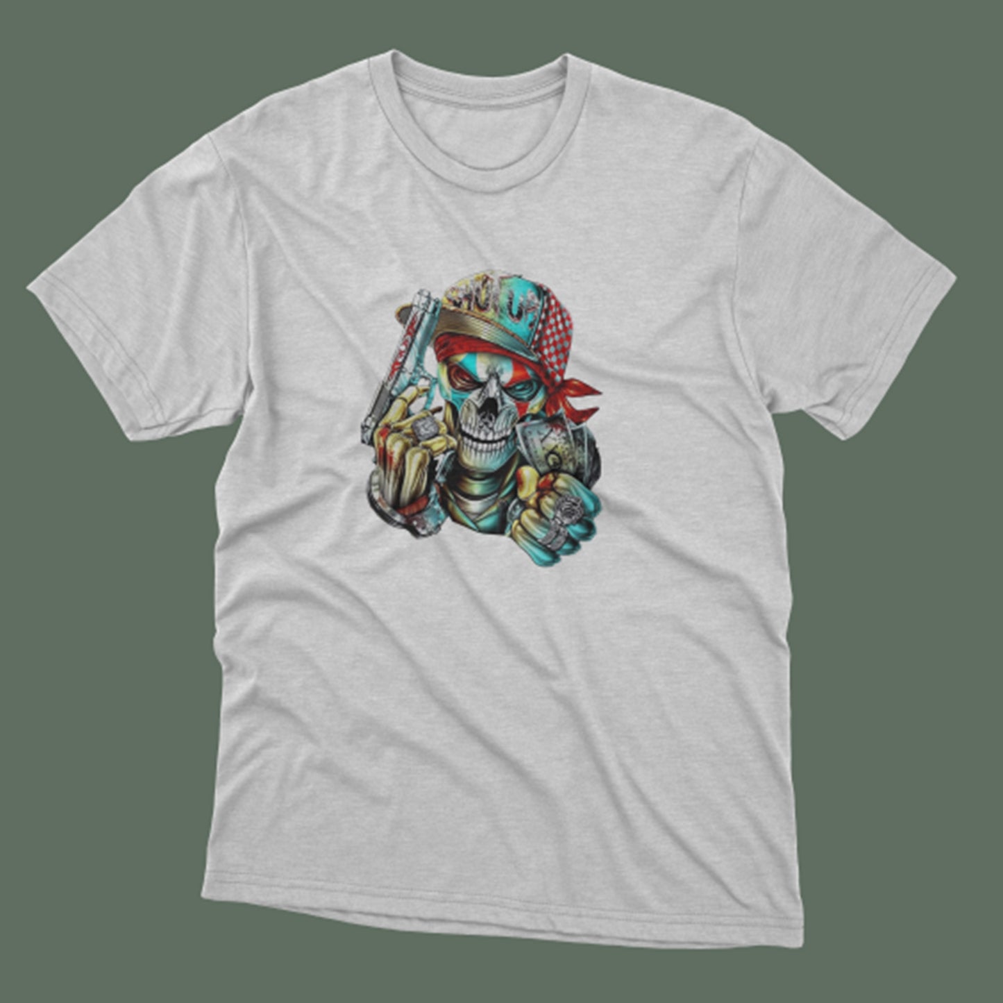 Skull Baskılı T-Shirt / Skull 168