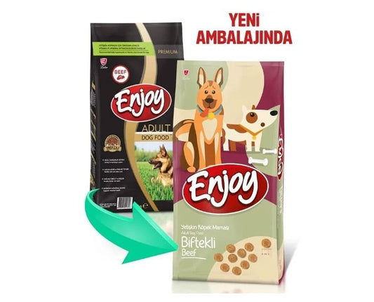 Enjoy Biftekli Yetişkin Köpek Maması 15 Kg