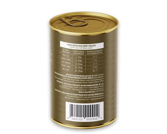 petzz PetzzDogs Kuzu Etli Yavru Köpek Konservesi 400 Gr
