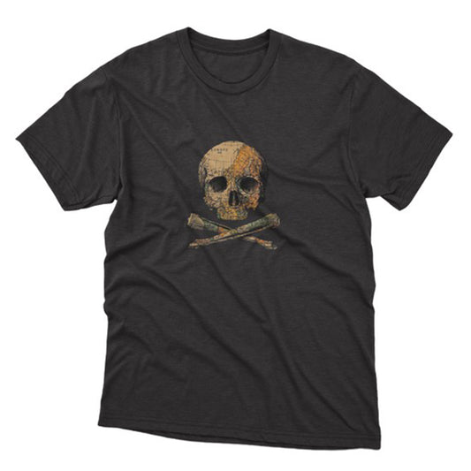 Kuru Kafa Baskılı T-Shirt / Skull 134
