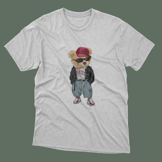 Bear Baskılı T-Shirt / Bear 138