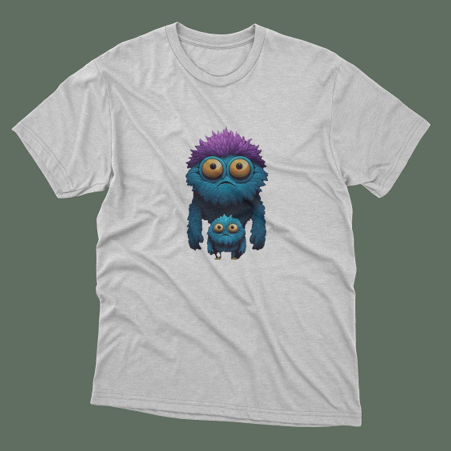 Sevimli Canavar Baskılı T-Shirt / Original 145