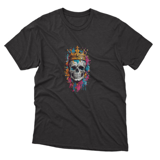 Kral Kuru Kafa Baskılı T-Shirt / Skull 146