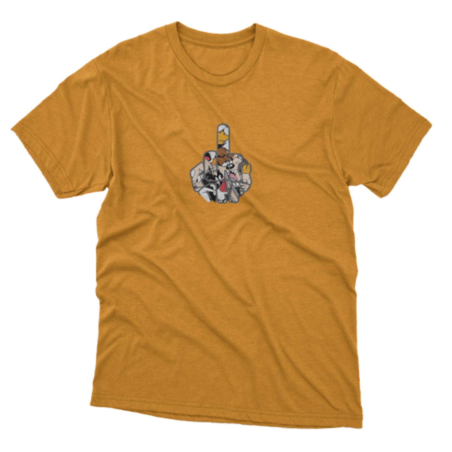 Orta Parmak Baskılı T-Shirt / Original 159