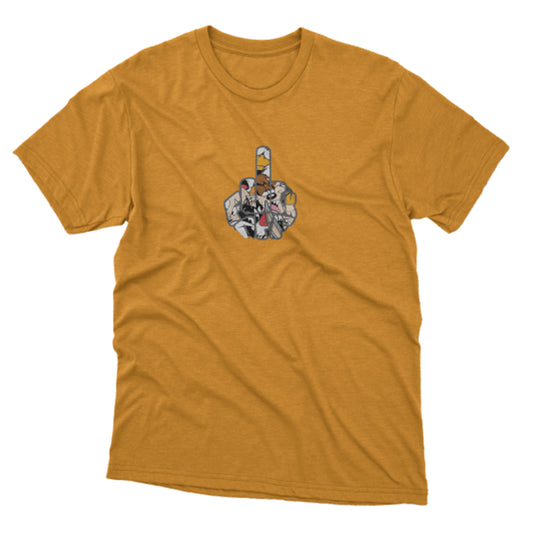 Orta Parmak Baskılı T-Shirt / Original 159