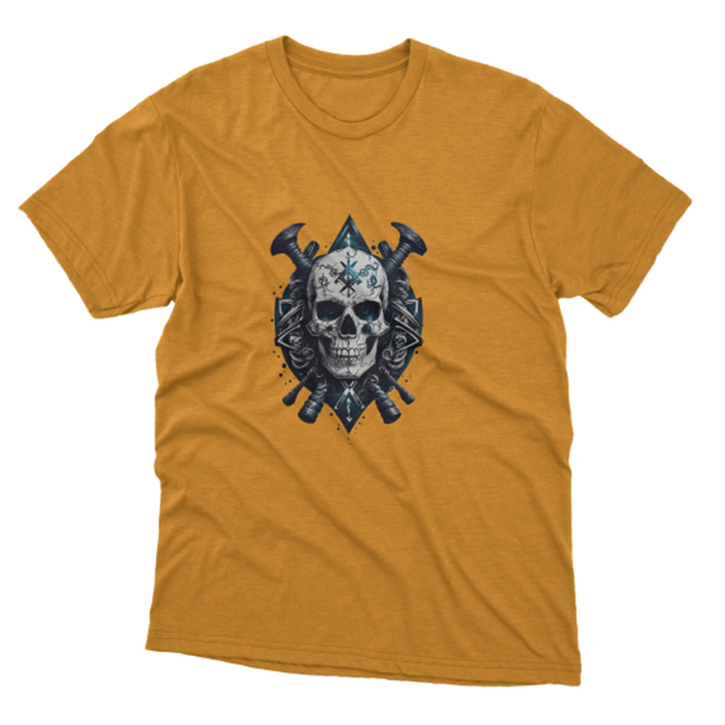 Kuru Kafa Baskılı T-Shirt / Skull 179