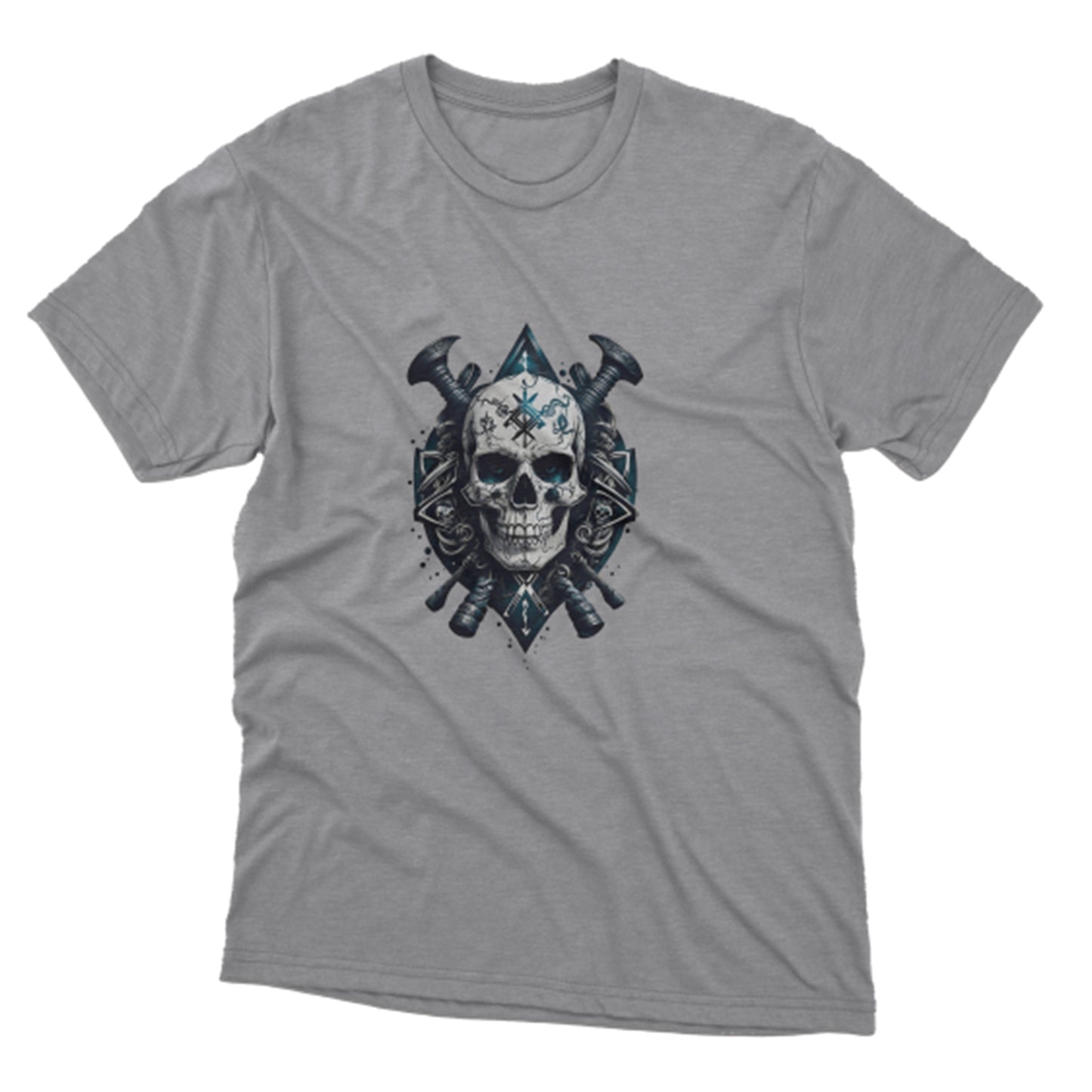 Kuru Kafa Baskılı T-Shirt / Skull 179