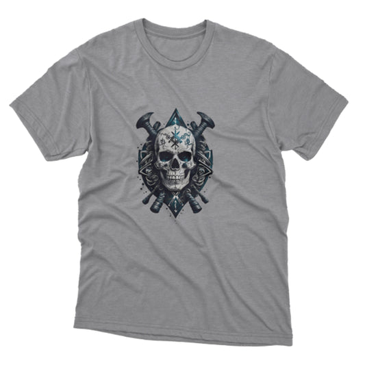 Kuru Kafa Baskılı T-Shirt / Skull 179