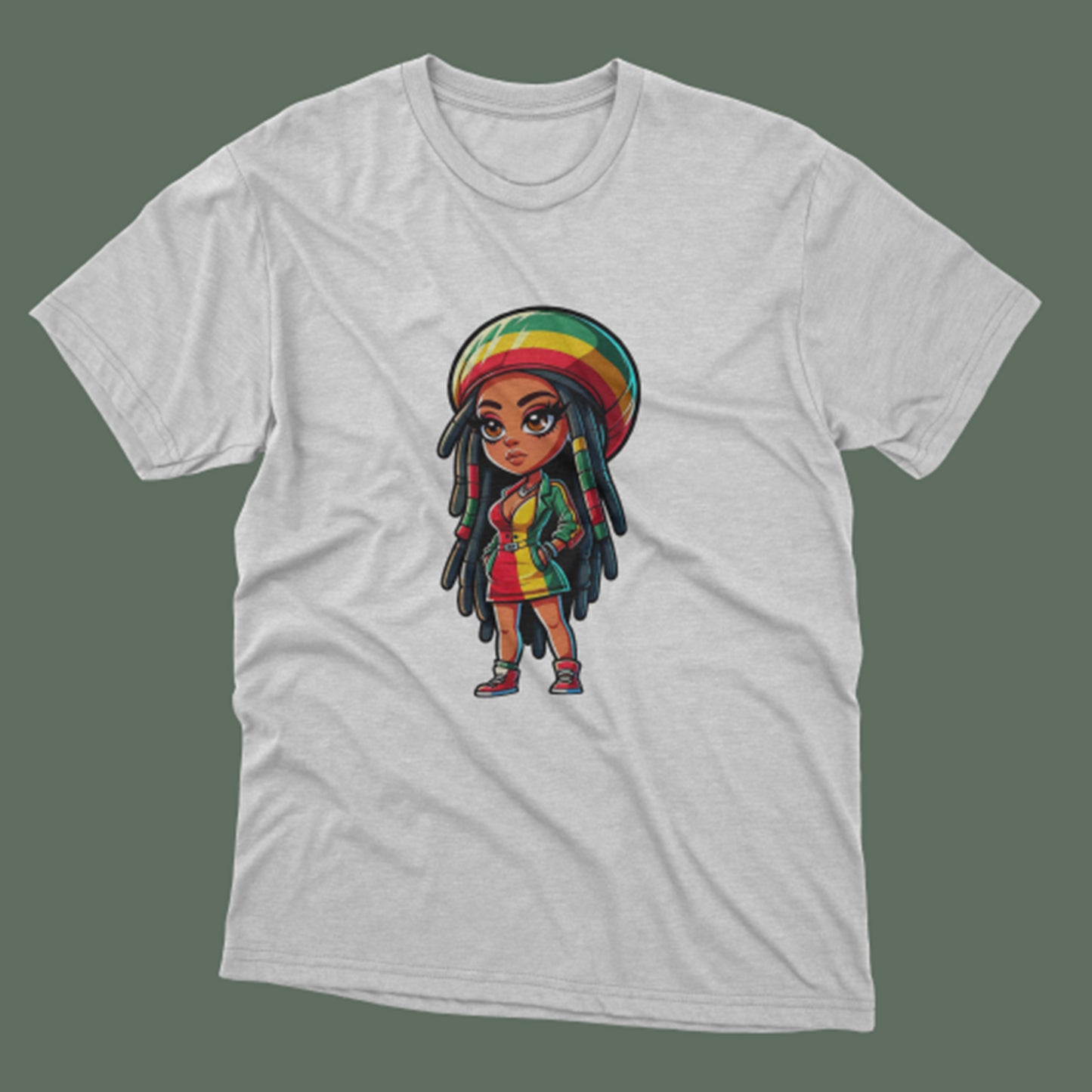 Reggae girl Baskılı T-Shirt / Original 192