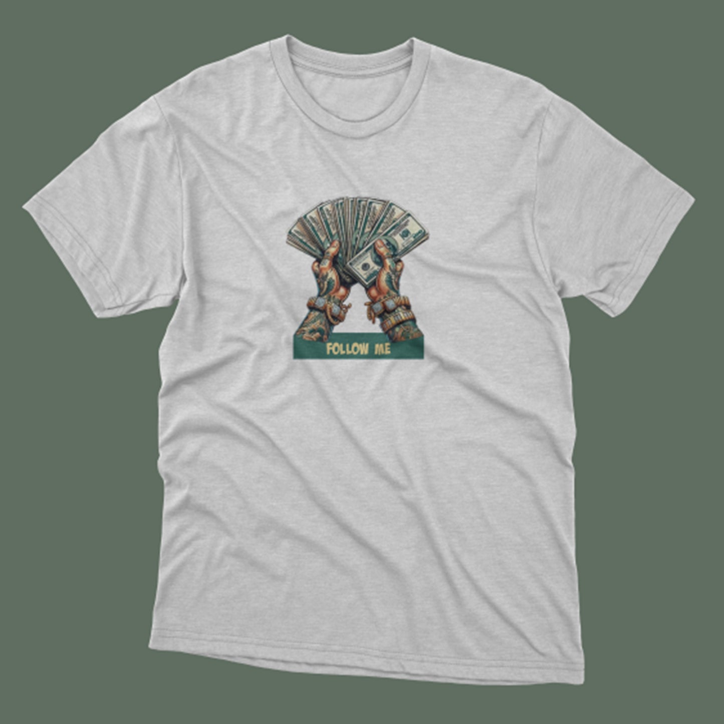 FOLLOW ME Baskılı T-Shirt / Original 197