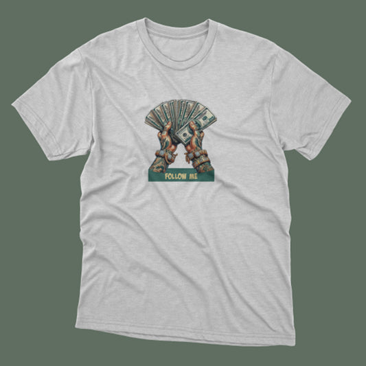 FOLLOW ME Baskılı T-Shirt / Original 197
