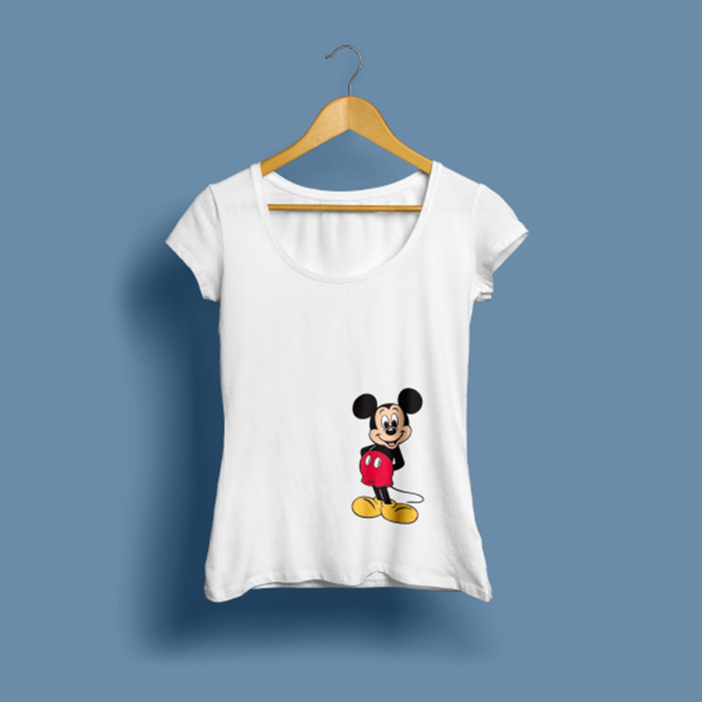Kadın Mickey Mouse baskılı T-Shirt / Mickey Mouse 102