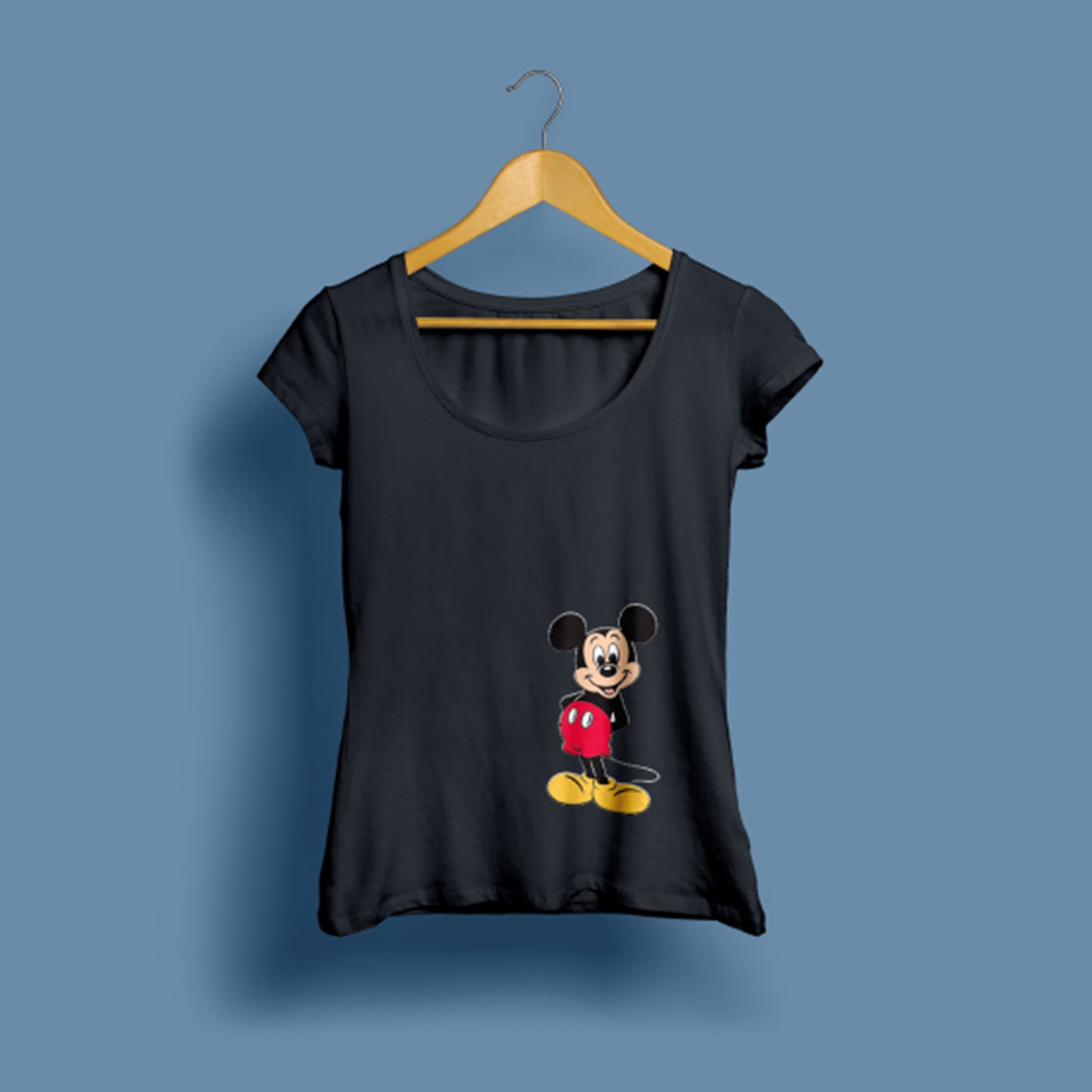 Kadın Mickey Mouse baskılı T-Shirt / Mickey Mouse 102