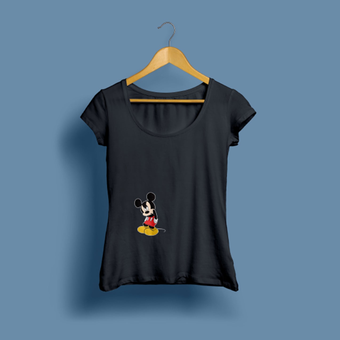 Kadın Mickey Mouse baskılı T-Shirt / Mickey Mouse 104