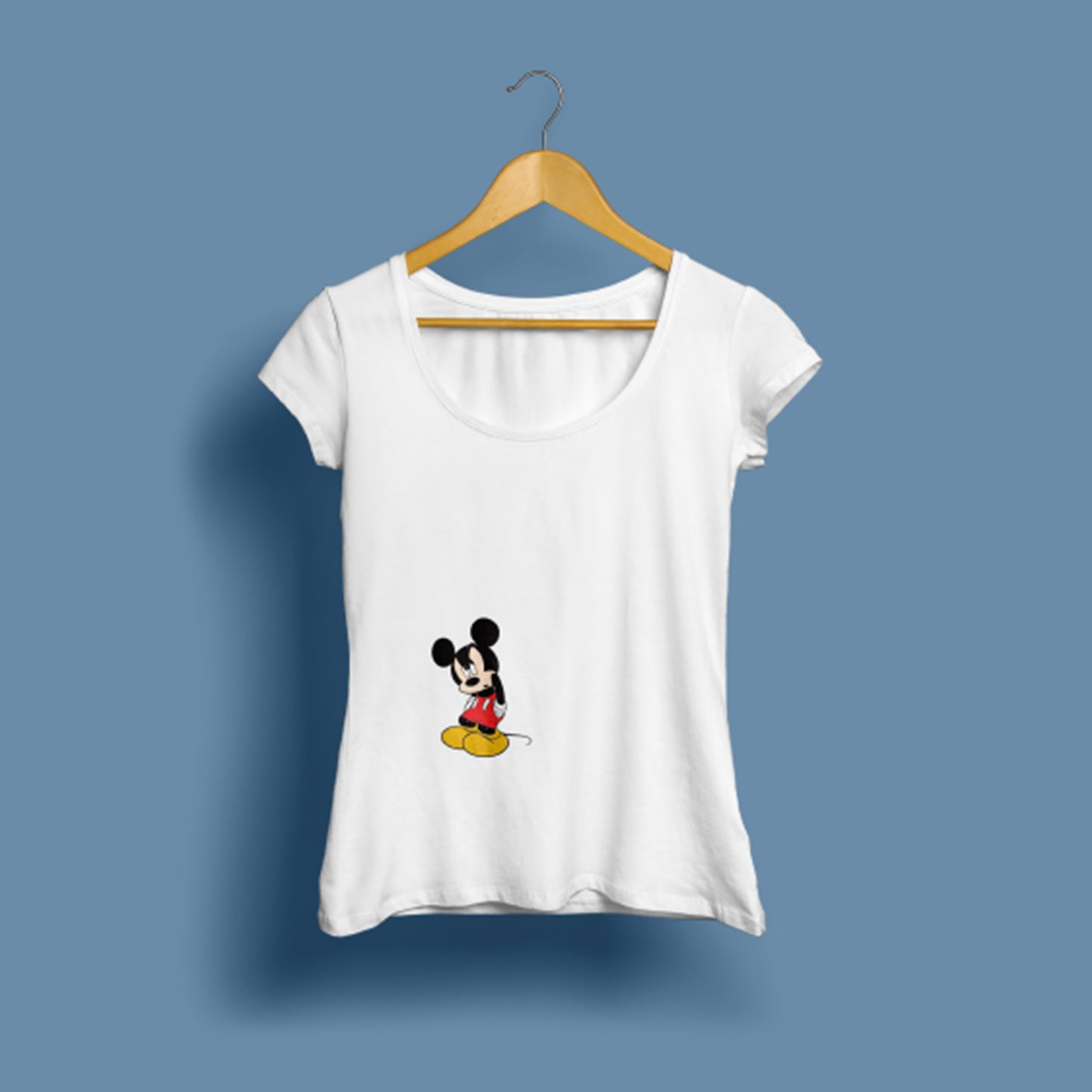 Kadın Mickey Mouse baskılı T-Shirt / Mickey Mouse 104
