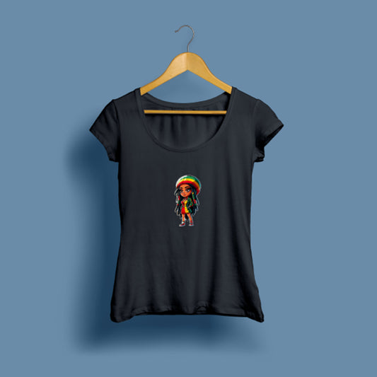 Kadın Reggae girl baskılı T-Shirt / Original 107