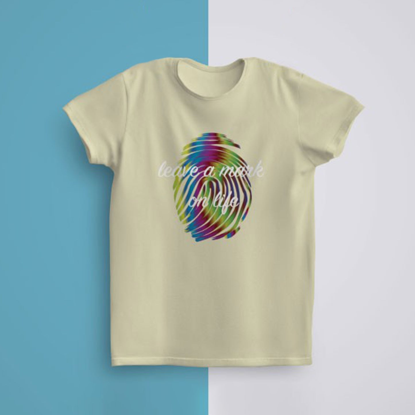 Leave a Mark On Life Bakılı Erkek Oversize T-Shirt