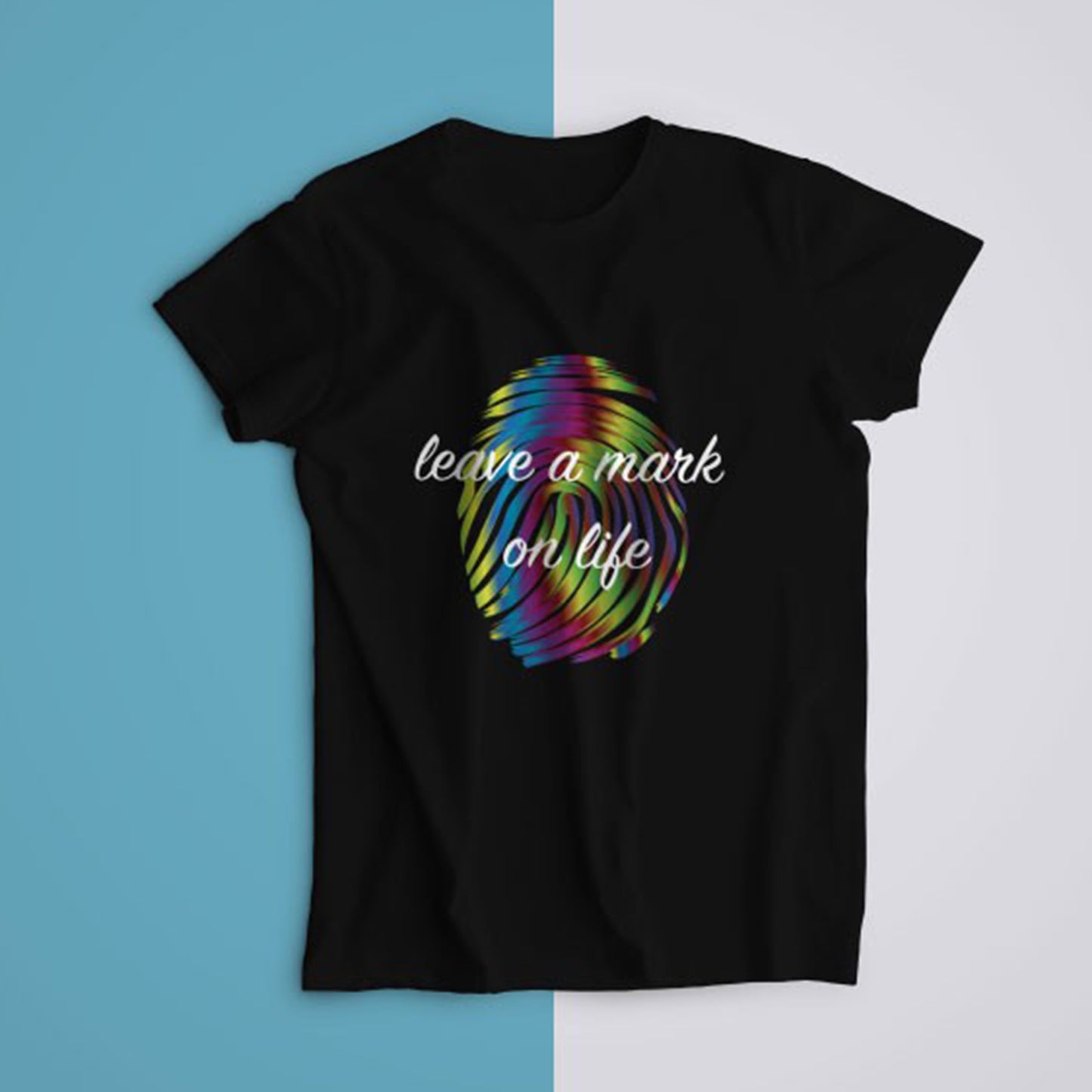 Leave a Mark On Life Bakılı Erkek Oversize T-Shirt