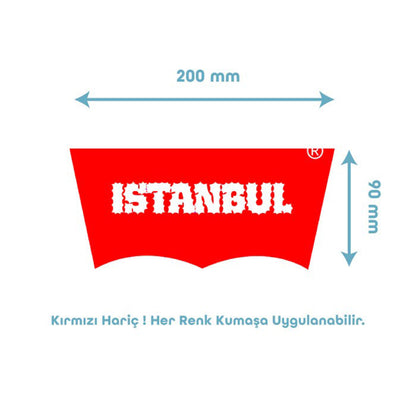 İstanbul Etiket Temalı Tekstil Baskı Filmi