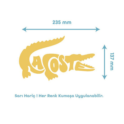 Tipografik Timsah Temalı Tekstil Baskı Filmi
