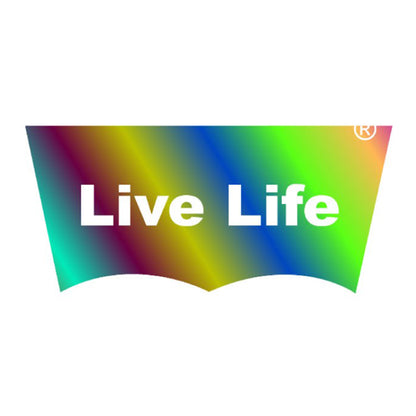 Live Life Temalı Tekstil Baskı Filmi