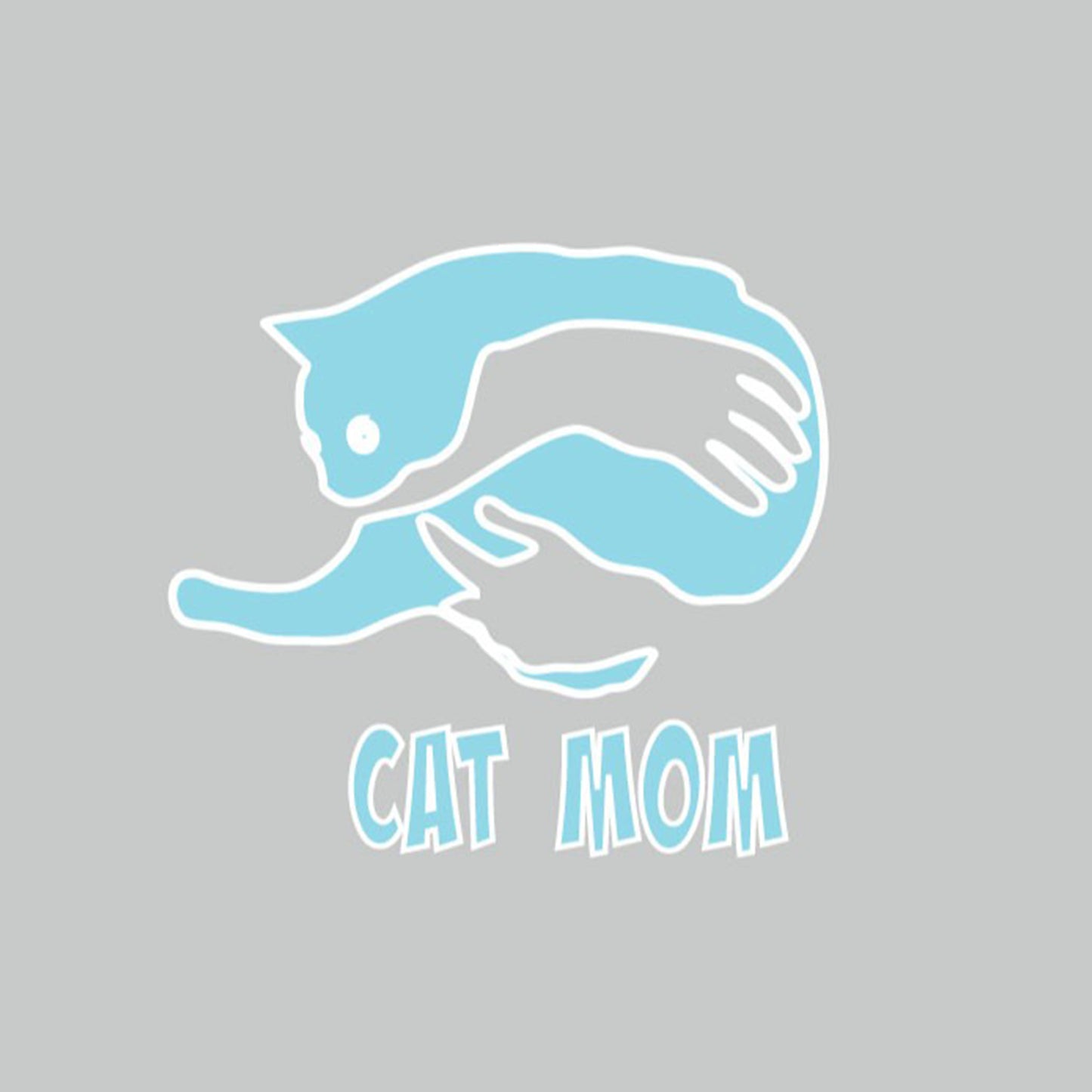 Cat Mom Temalı Tekstil Baskı Filmi