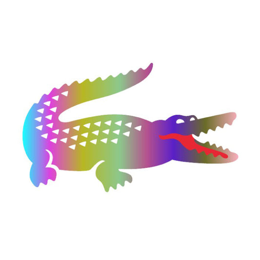 Renkli Timsah Temalı Tekstil Baskı Filmi