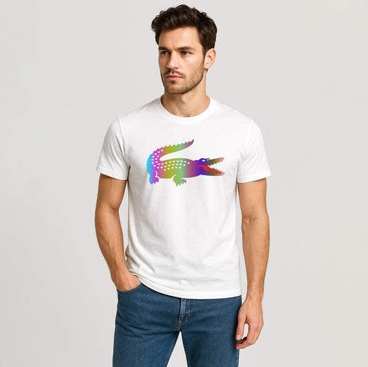 Renkli Timsah Temalı Tekstil Baskı Filmi