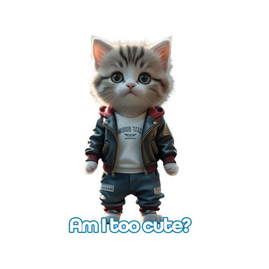 Kedi Temalı Tekstil Baskı Filmi