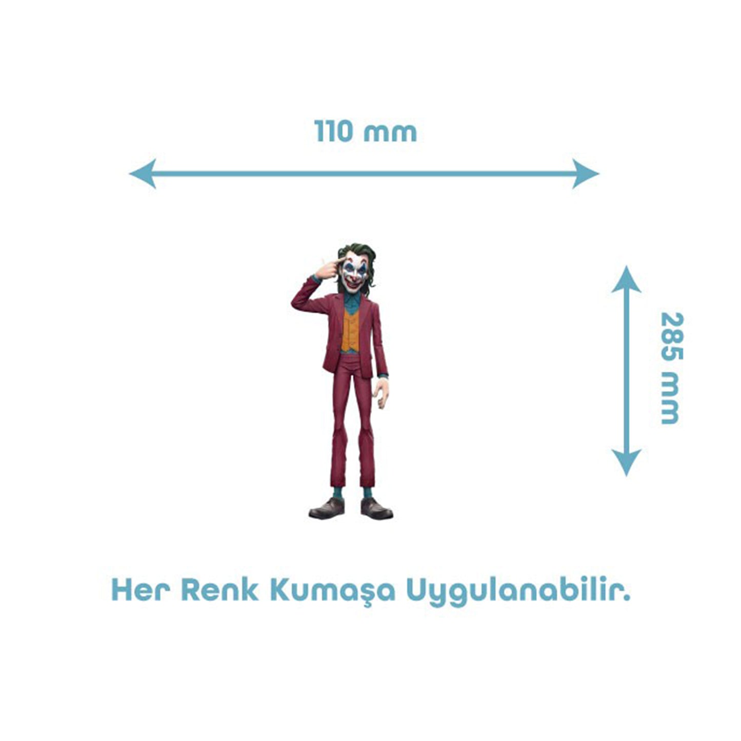 Joker Temalı Tekstil Baskı Filmi