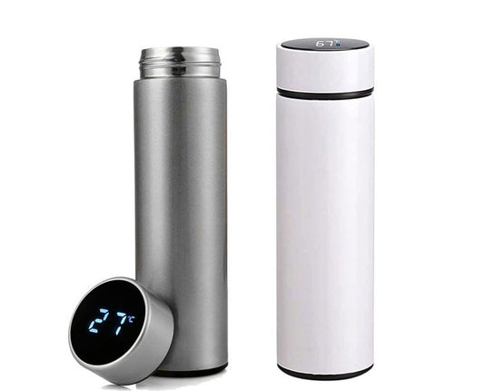 Filtreli Dijital Göstergeli Çelik Termos - 450 mlt