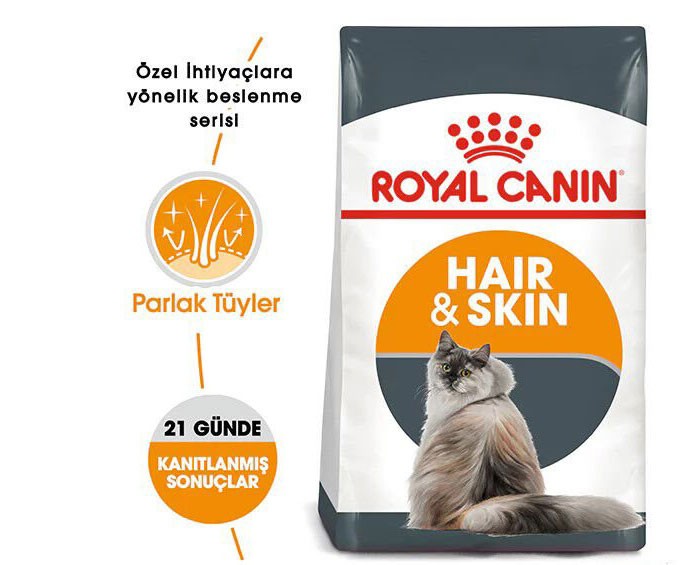 Royal Canin Hair Skin Deri ve Tüy Sağlığı için Kedi Maması 4 veya 10 Kg