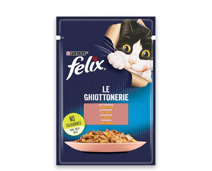 Felix Taze Somonlu Jöleli Pouch Yetişkin Yaş Kedi Maması 85 Gr