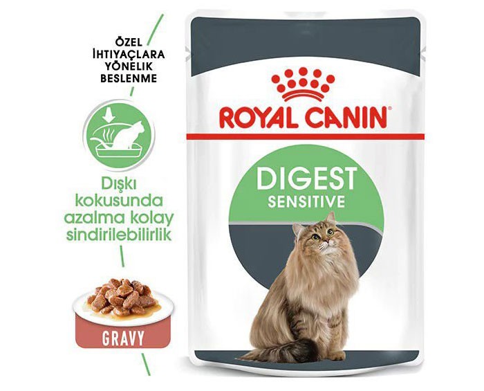 Royal Canin Digestive Sensitive Gravy Pouch Kedi Maması 85 Gr