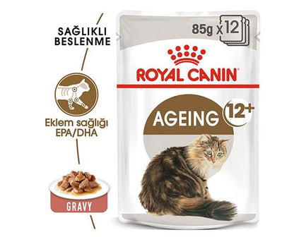 Royal Canin Ageing +12 Gravy Pouch Yaşlı Kedi Konserve Maması 85 Gr