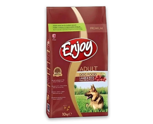 Enjoy Kuzulu ve Pirinçli Yetişkin Köpek Maması 10 veya 15 Kg