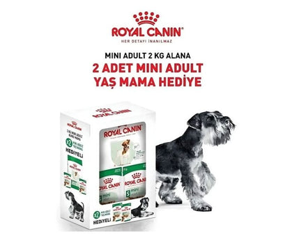 Royal Canin Mini Adult Küçük Irk Yetişkin Köpek Maması 2 Kg+2 Konserve Hediyeli