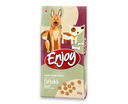 Enjoy Biftekli Yetişkin Köpek Maması 15 Kg