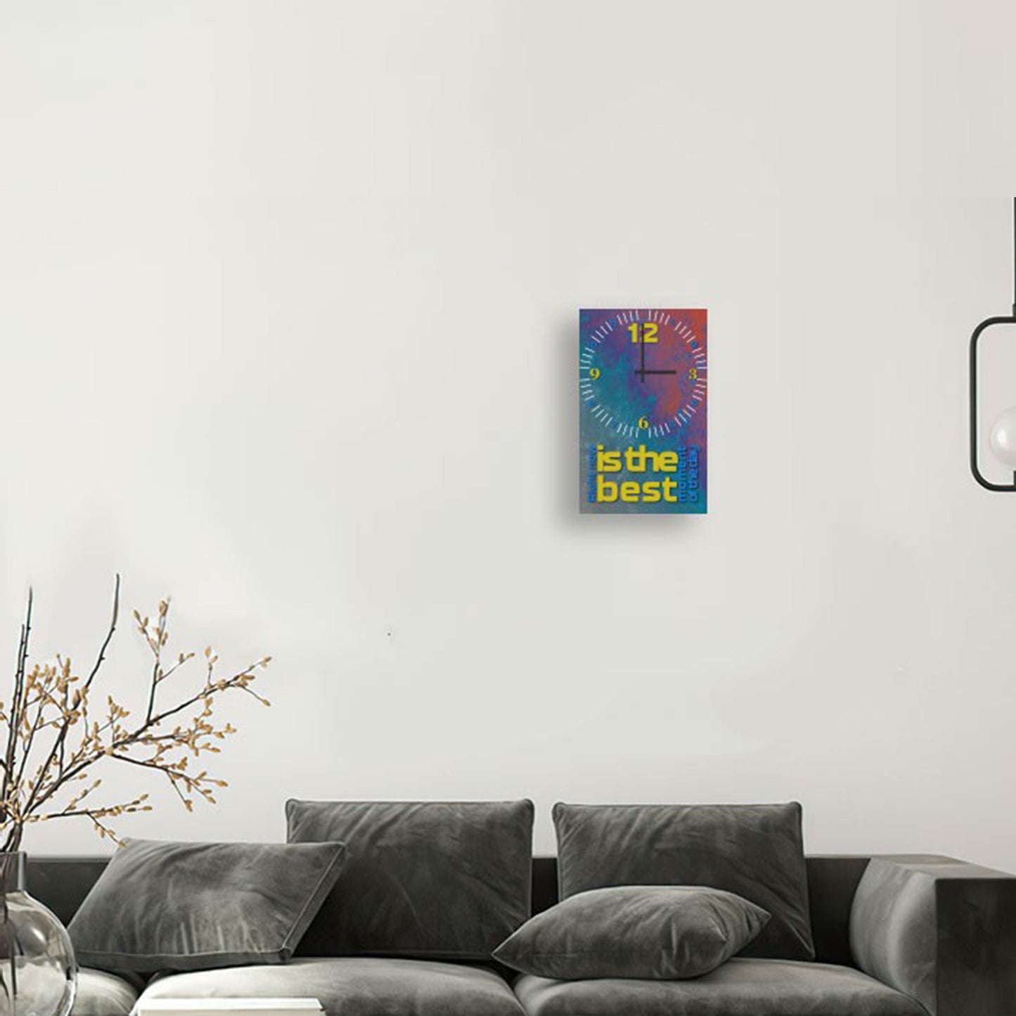 Right Now İs The Best Moment Of The Day 25x40cm pleksi Duvar Saati