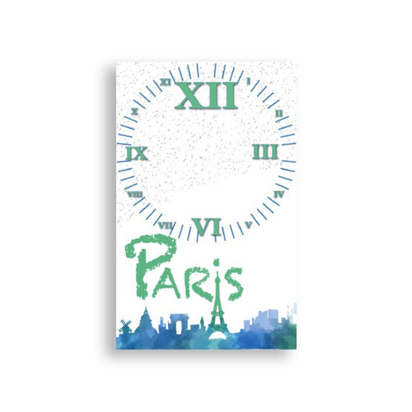 Paris 25x40cm Pleksi Duvar Saati