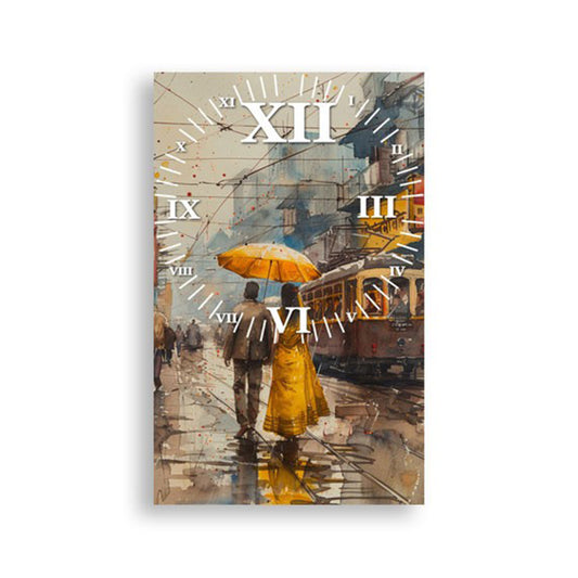 Sanatsal Tablo 25x40cm Pleksi Duvar Saati